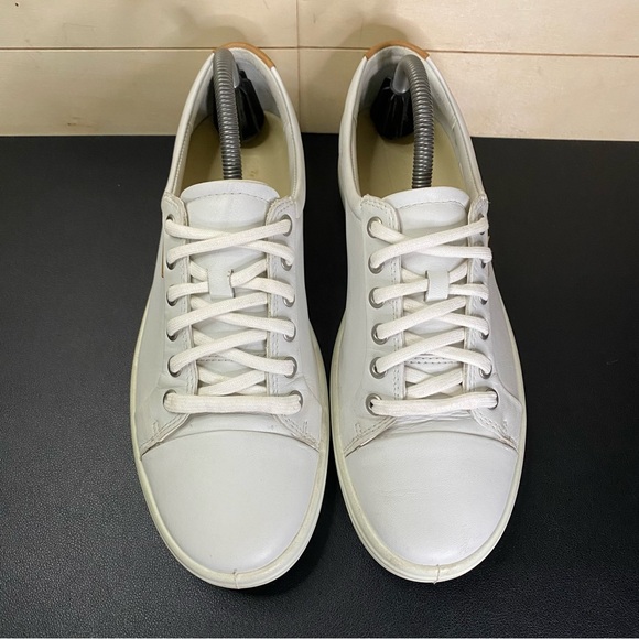 Ecco Soft 7 Sneakers White Leather Women's Size 10 Shoes EU41 - Picture 7 of 11